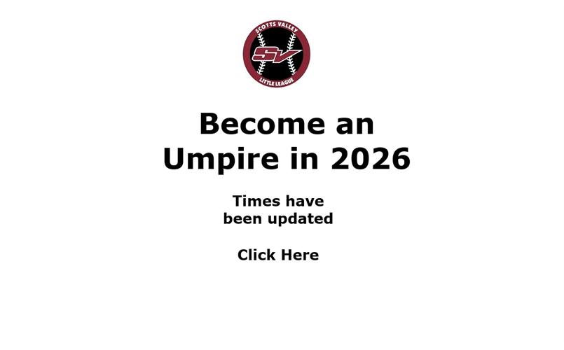 Become an Umpire